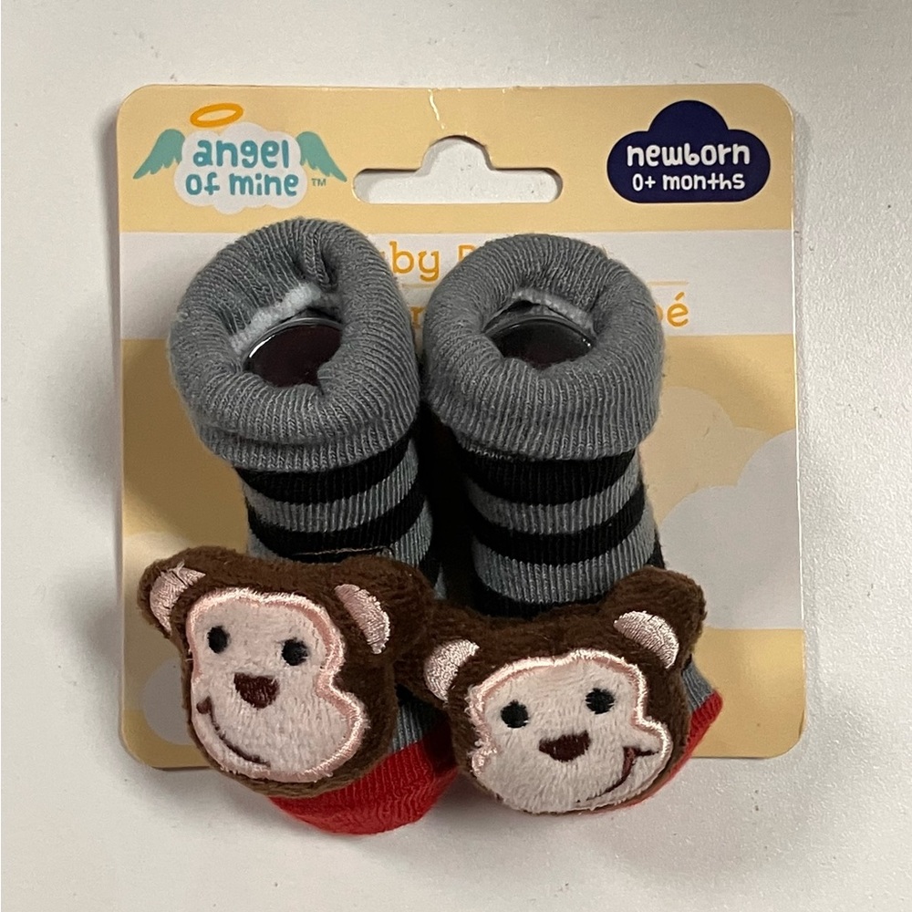 Monkey Baby Booties